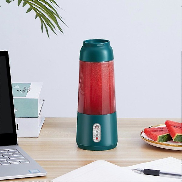 Bærbar Blender Personlig Størrelse Juicer Kopp for Smoothies Shakes USB Oppladbar Frukt Miksemaskin for Sport Reise Utendørs (C)