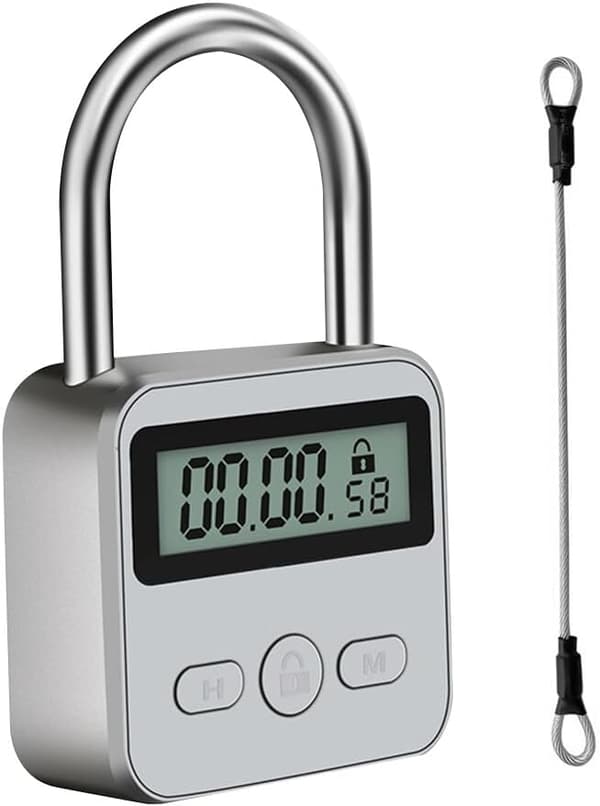 Digital Timerur med Alarm og LCD-display, USB Genopladeligt Intelligent Timerur, Vægmontering til Hjemmekontor[C]
