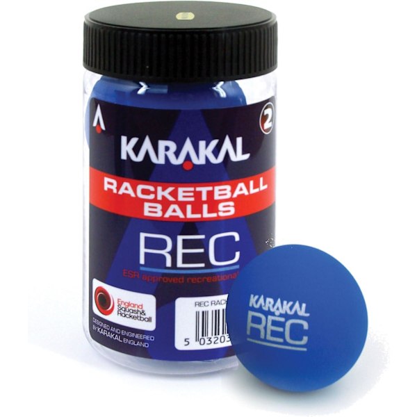 Fritidsboll Blå Squashbana Gummiball Racketball Tub - 2-pack