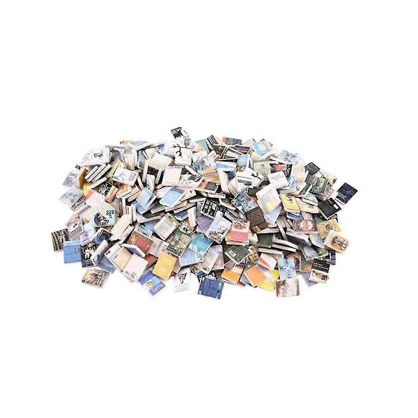Stressreducerande 200 Böcker Miniatyrbibliotek Skaka Din Ångest B