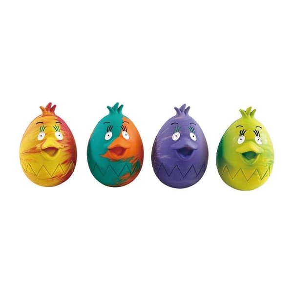 Interaktiv Tålig Pipande Hundleksak 10cm 6-Pack