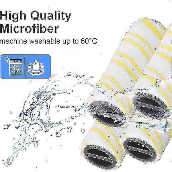 8 st Rullborste Kompatibel med Karcher Fc5 Fc7 Fc3 Fc3d Elektrisk Golvrengörare