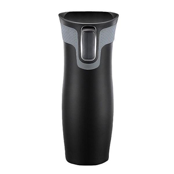 Termosmugg i rostfritt stål, vakuumisolerad flaska, läcksäker mugg, kaffemugg med BPA-fritt lättrengjort lock (C)