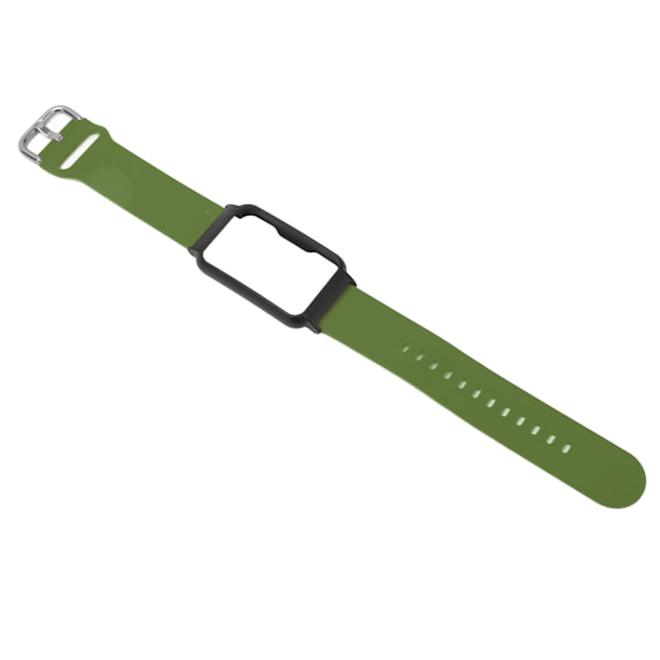 Urband med fodral 20mm Vattentät Mjuk Silikon Justerbar Storlek Lätt för OPPO Free OD Grön med Svart Skal[C]
