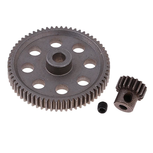 Delar Differentialväxel 64T & Motorpinjong 17T för HSP 94111 1/10 RC Bil (C)