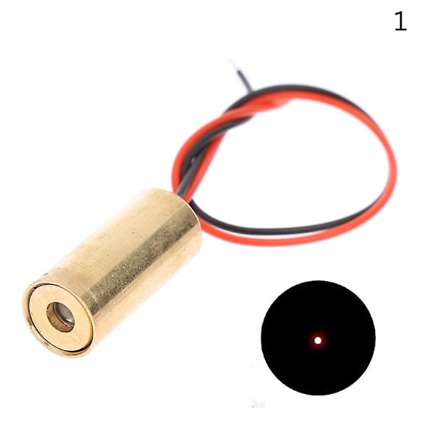 Kupari Laserpää 650nm 9mm 3V 50mW Laser Risti Diodi Moduuli Punainen Laser HFMQV A1(spot)