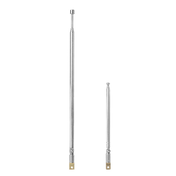 Teleskopisk Antenne Universal 4/5 Seksjoner TV Radio Antennemottaker