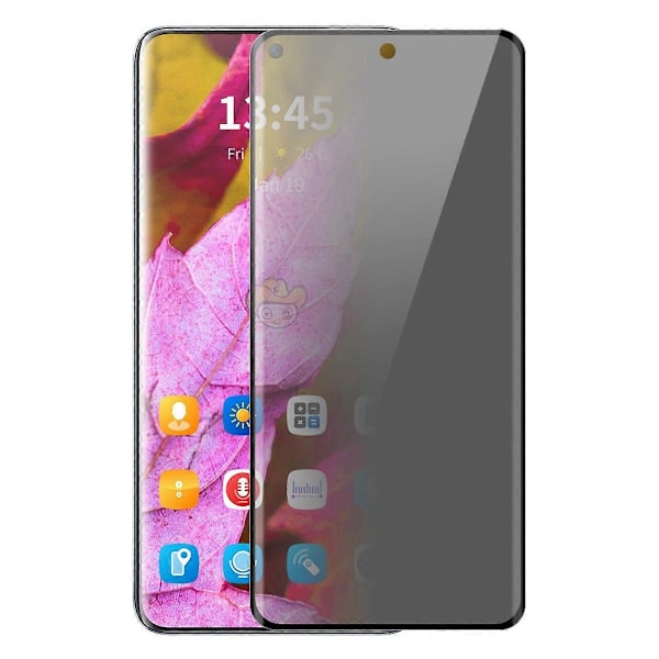För Oppo Find X8 Pro 5G Sekretess Skärmskydd 3D Böjt Härdat Glas Anti-Spion Film (C)