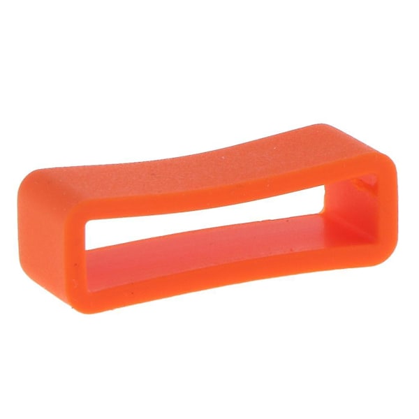 2x10 Stykker Gummi Udskiftning Urrem Læder Rem Løkker 24mm Orange (C)