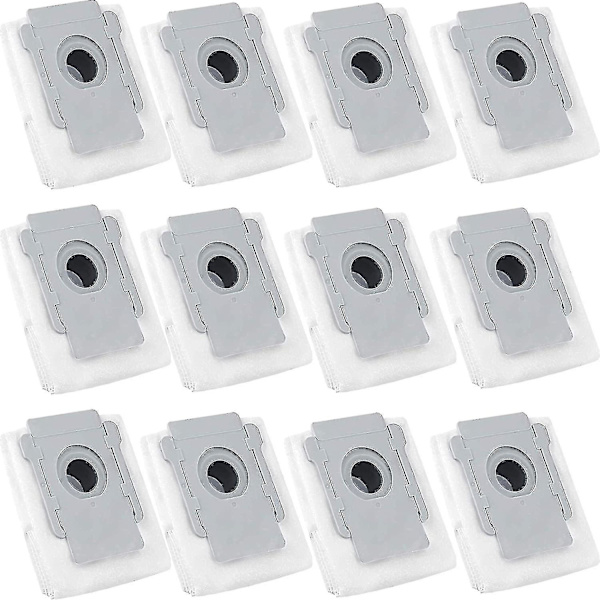 12 Pack Dammsugarpåsar för iRobot Roomba I & S-serien I7 I7+/plus-dh