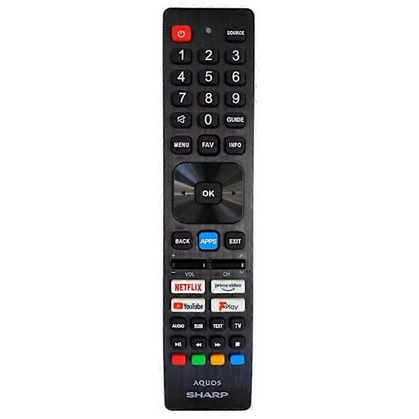 Ny Original SHW/RMC/0140N Fjernbetjening Til Sharp Aquos TV 42EE4E 50EN2EA (C)