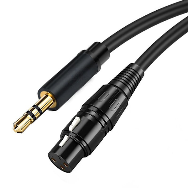 3,5 mm till XLR Hon till XLR Mikrofonförstärkare Högtalare Ljudkabel 3,5 mm till XLR Kabel 2M/6,56Ft