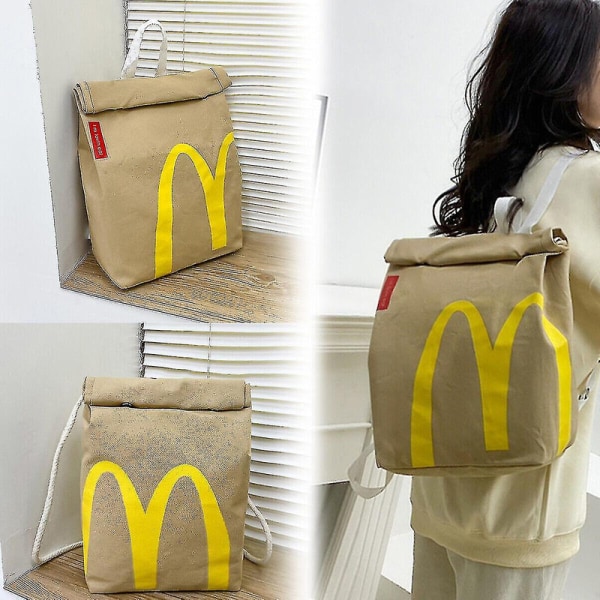 Realisttisk McDonalds Ryggsäck/Messenger Väska - Snabbmatspresent Student Fritid Shoulder bag