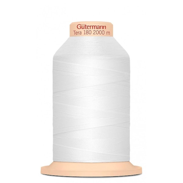 Tera 180 Overlock Sytråd 2000m Hvit - stk (C)