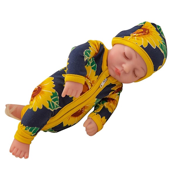 10 Tums Nyfödd Reborn-docka Simuleringsdocka Söt Mjuk Toddler Baby Realistisk Lekleksak för Flickor Barn Födelsedag Julpresent Edu