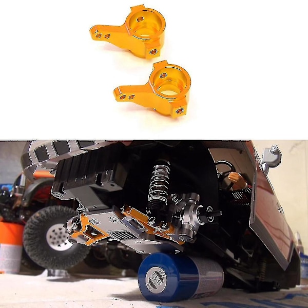 2 st Metalliska Styrkoppar Fram för 1/10 RC Crawler Bildelar, 3