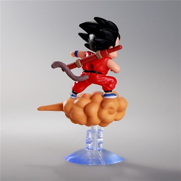 Sööt Dragon Ball Goku PVC-toimintahahmo imukupilla, auton ikkunaan tai peiliin [C]