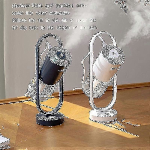 Liten Luftfukter Husholdningsluftfukter Billuftfukter USB-luftfukter Bærbar Luftfukter Hvit (C)