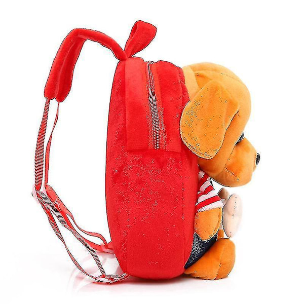 Ryggsäckar Ful Bear Brun Superflicit Sött Mönster Barn Kärlek Plysch Ryggsäck (C)