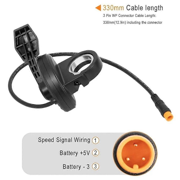 Elektrisk sparkcykel tumgas fingergas 24-72V accelerator för Smartgyro speedway & rockway Maxwheel T4 T4 Dual (C) black