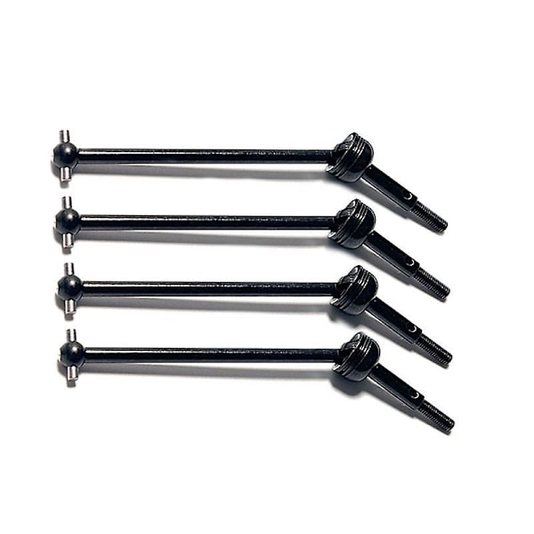 4 kpl Metalliset Vetoakselit ja Pyöränmutterit Wltoys 144001 144010 124007 124016 124019 124018 RC-autolle