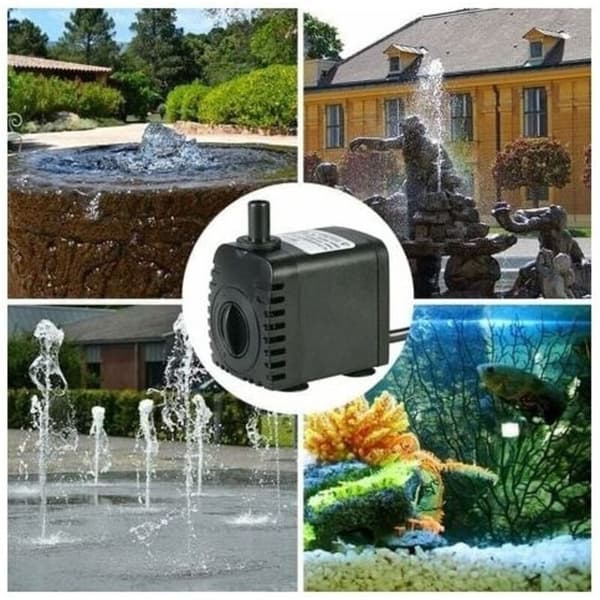 Dränkbar vattenpump 600L/H 8W för vattenfontäner HydroponicsNote[C]