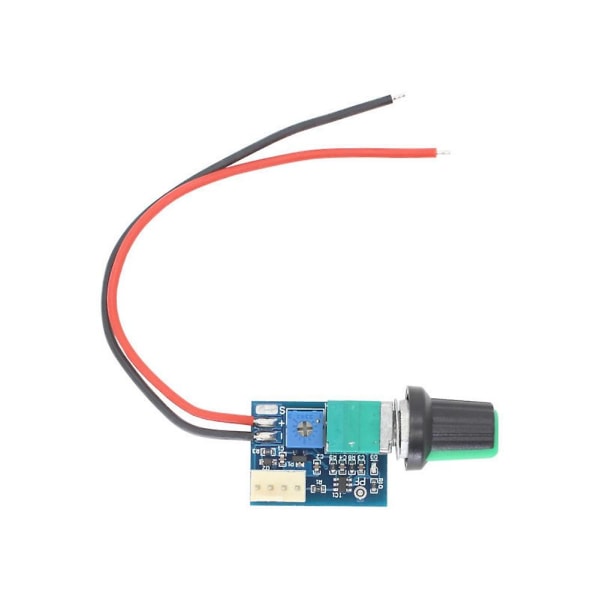 DC 12V Justerbar 0%-100% PWM Fläktvarvtalregulator med Knappbrytare 4-trådig Fläktvarvtalregulator NoiseC[C] As Shown