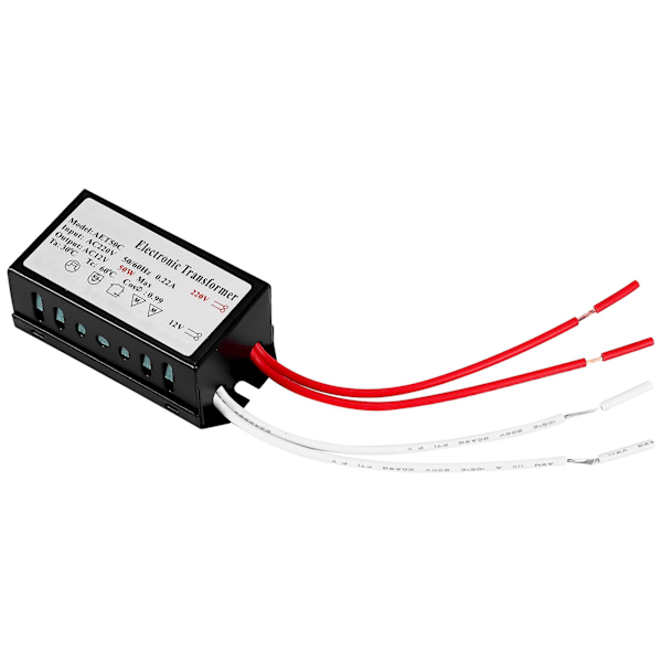 200-250V til 12V Halogen Lys Elektronisk Transformer 50W