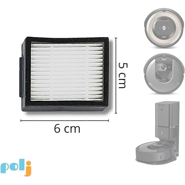 Kit 3 kompatible filtre til Irobot Roomba E5 - I7 - I7 Plus