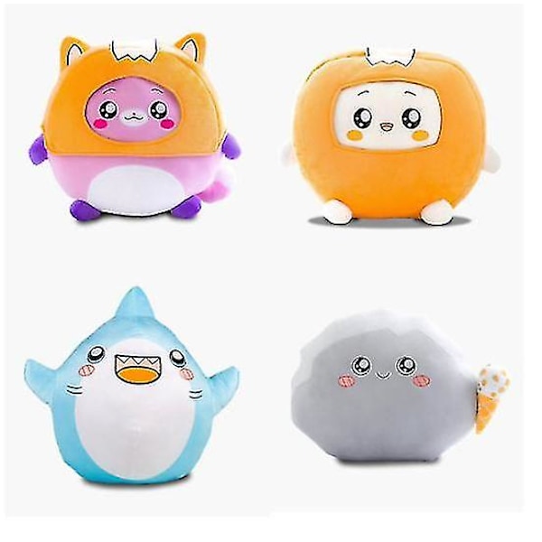 Lankybox Skurk Fet Räv Haj Dock Thicc Animering Plysch Leksak-r