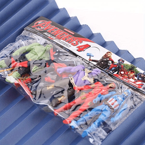 5-pack Avengers Samlarfigurer - Captain America, Thor, Hulk, Iron Man - Perfekt för badrumsinredning & presenter