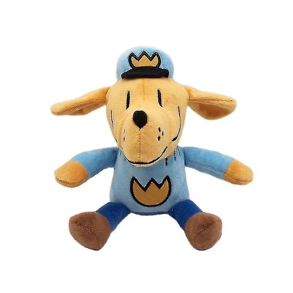 25cm Tecknad Anime Hund Man Plyschleksak Mjuk Petey Polischef Fylld Docka Leksaker Samlarobjekt Leksaker Gåvor (FMY) (C)