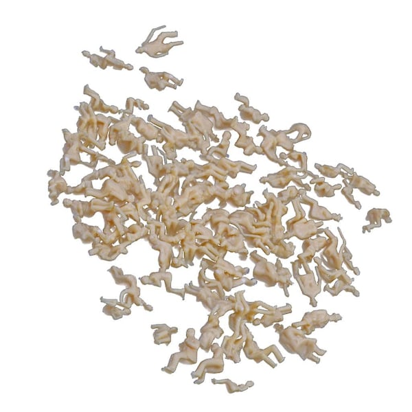 Modelljernbane Umalte Sittende Mennesker Passasjerfigurer 2cm (C)