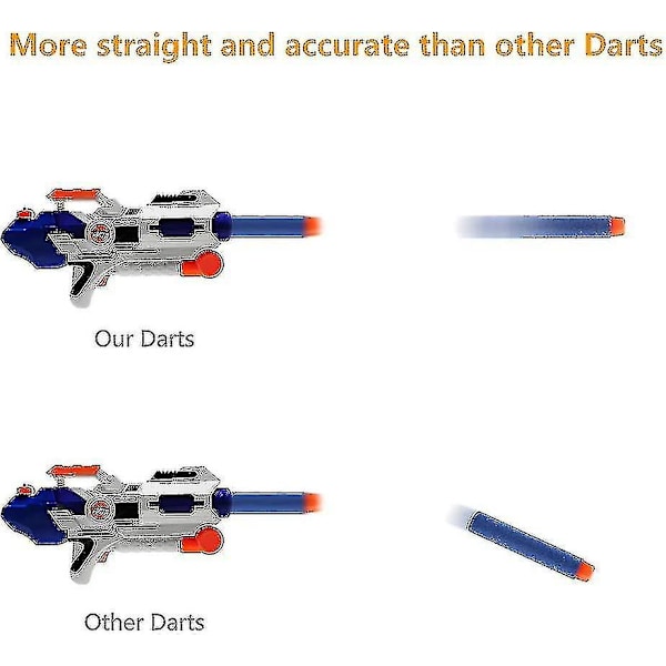 2,8\" Genopfyldnings-pile af skum til Nerf N-Strike Elite-serien Nerf N Strike Blaster Kompatible pile Dart-kugler (pakke med 300) [PB]