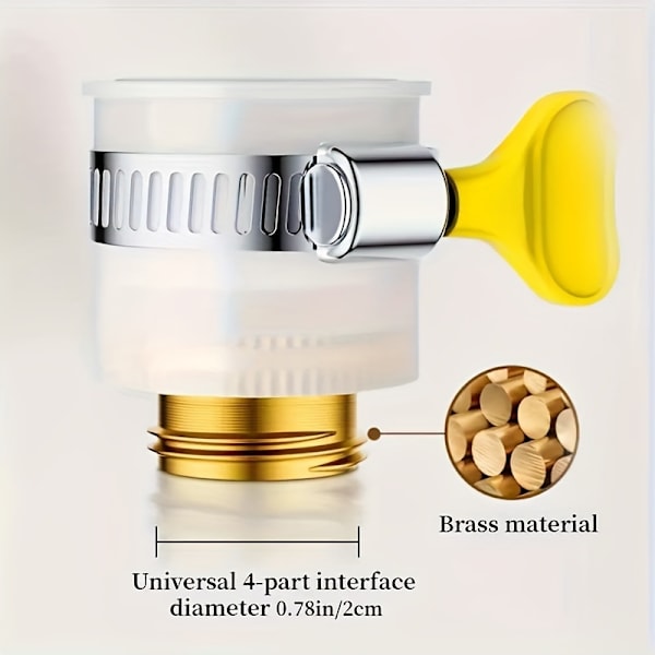 2 stk. Universal Hane Adapter med Nøgle, til 15-24 mm Borediameter Hane