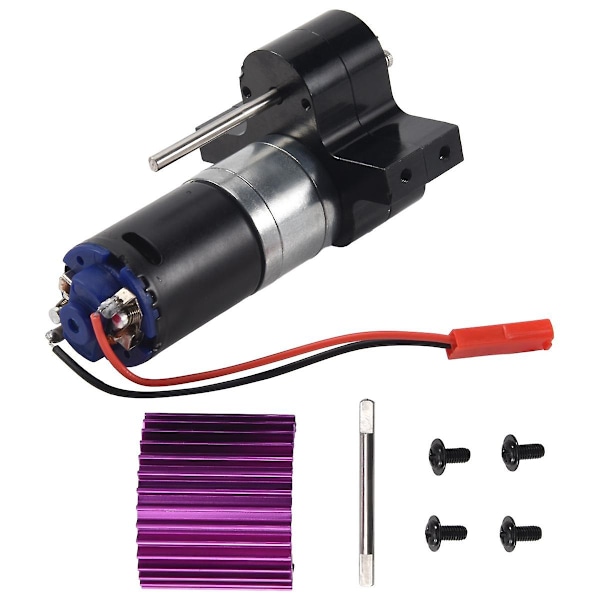 Metallväxel 370 Motor för C14 C24 B24 B36 MN D90 D99 MN99S RC Bil Uppgraderingsdelar Black
