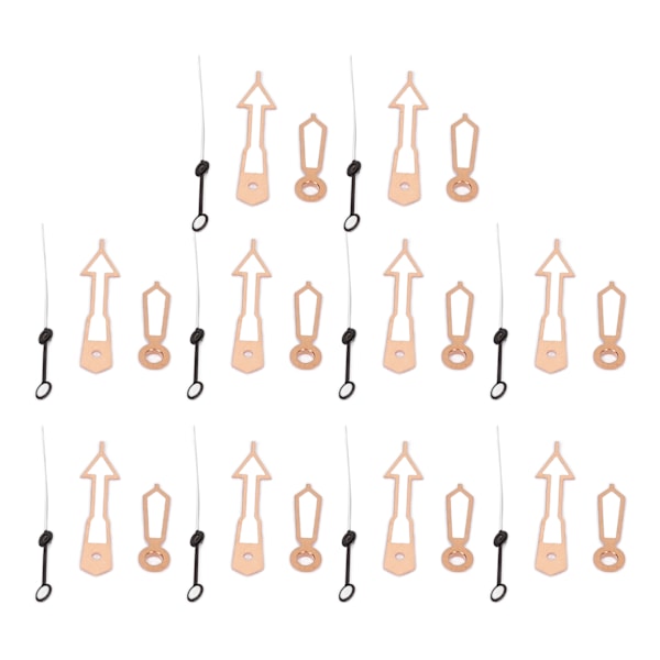 10 Set Urvisarvisdelar Luminous Metall Exklusiv Bärbar Snygg Urverk Visare för NH35A Typ 1[C]