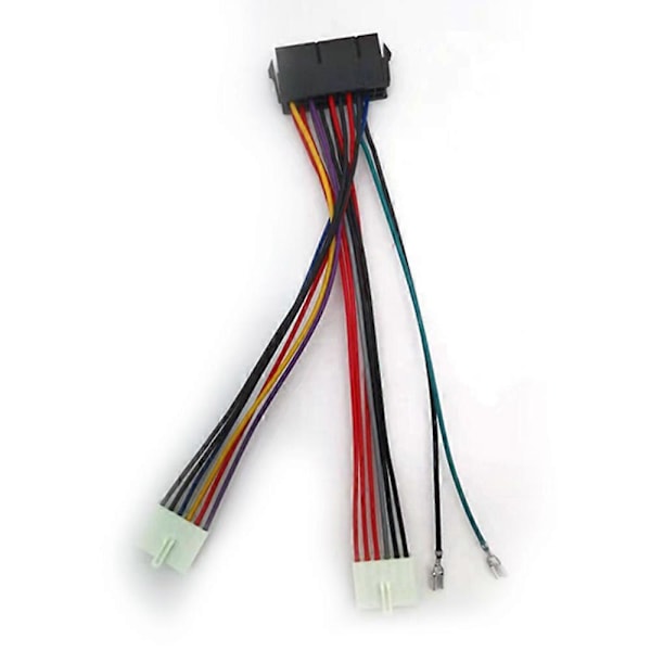 1 stk. 20-polet ATX til 2-ports 6-polet AT Konverter Strømkabelledning til 286 386 486 Computer Multicolor