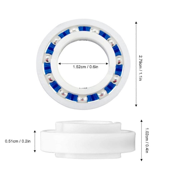 8 stk. Poolrenser hjullejer til Zodiac til Polaris C 60 Glatgående Forhindrer deformation 180/280 Poolrenser del (C)