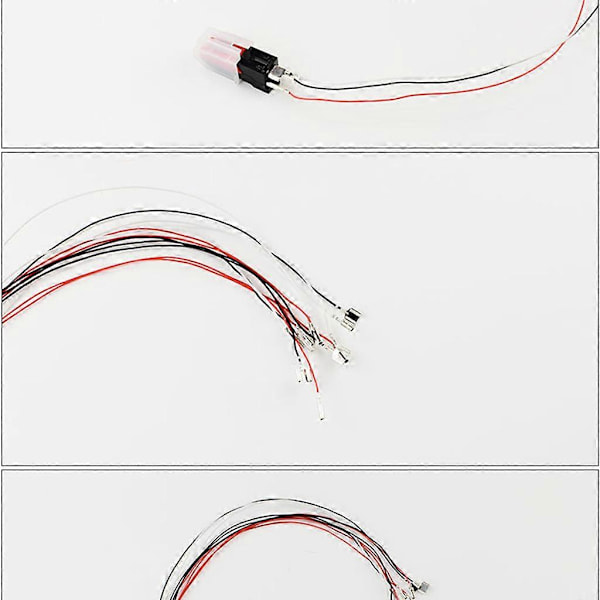 3/4 stk. Universelle Patron Phono Kabel Ledninger Header Wires til Pickup Phono Headshell Tilbehør red white black-shielded cable