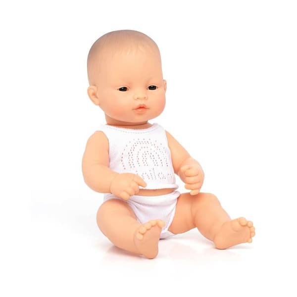 Lalka Miniland dziewczynka Azjatka 32 cm BOX