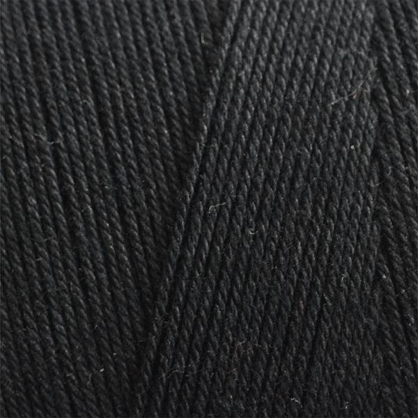 5 st. rullar Extra stark Mattvarp 12/6 Svart - 500 gr / rulle - 100% ekologisk bomullsmattvarp Svart one size