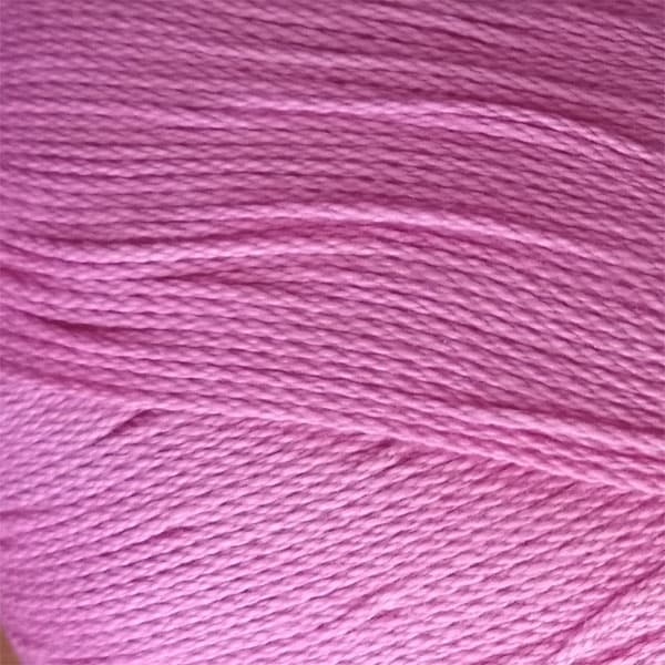 2 st. nystan Merc. Cablé 12/6 Virkgarn Rosa Rosa one size