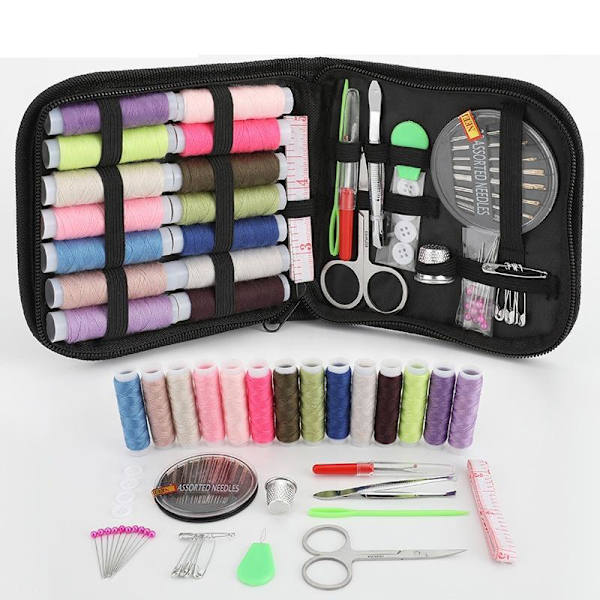 FR-019 - Deluxe Set med Sytillbehör i Väska | Sybehör multifärg one size