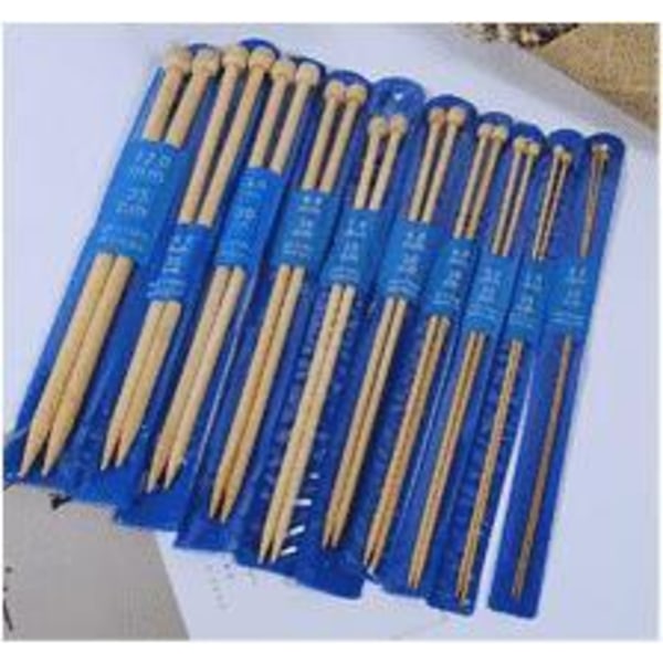 N005 - Set med 18 par Jumperstickor i finaste Bambu multifärg one size