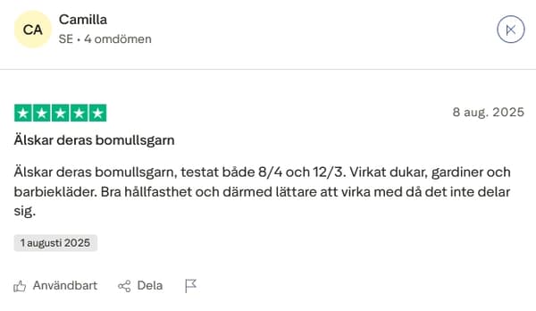 2 st. nystan Merc. 12/3 Virkgarn Silvergrå Silvergrå one size
