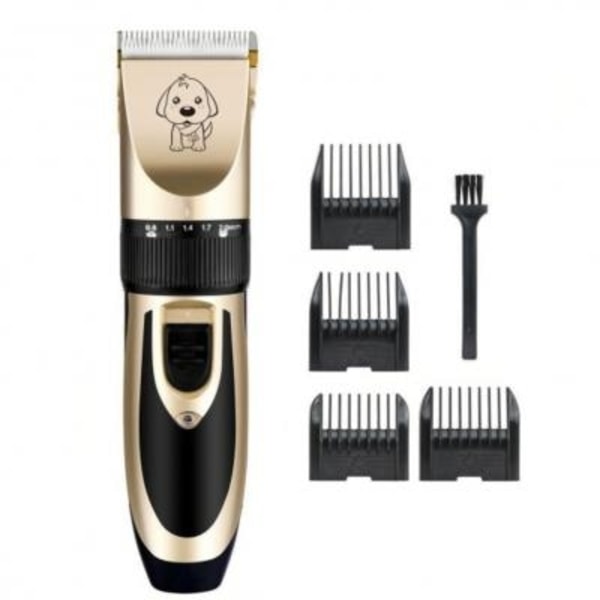 Professionell Pälstrimmer för Hund & Katt - Guld - Grooming Hair Clipper Guld