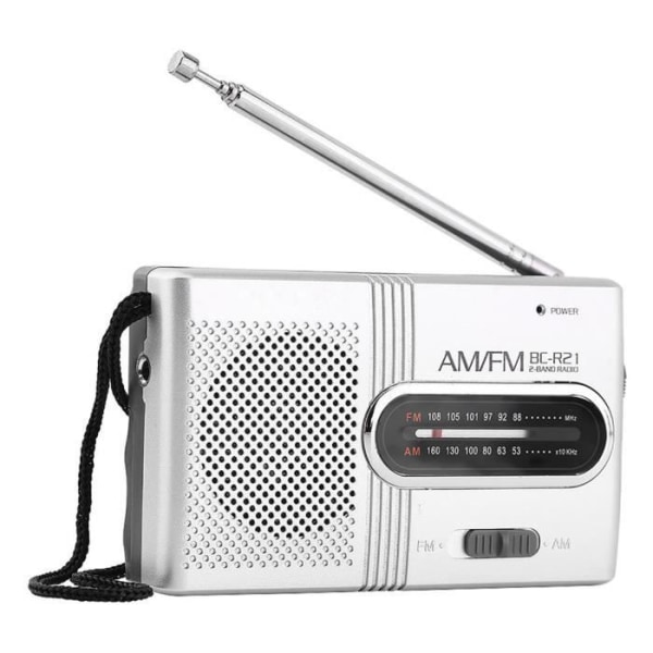 ARAMOX Bärbar Radio Musikspelare Mottagare Universal Bärbar AM/FM Mini Radio Stereohögtalare