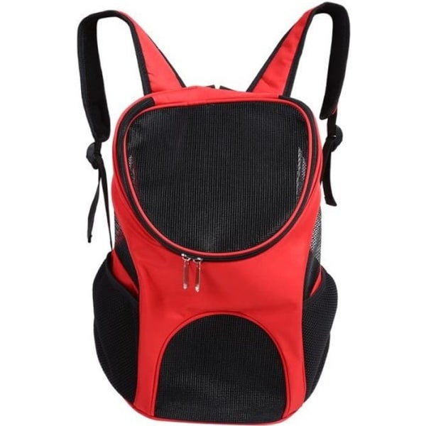 Transportryggsäck för hund kattdjur röd