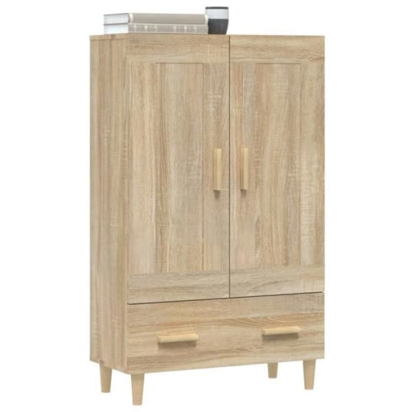 YOSOO Sideboards | skänkar - Hög skänk Sonoma ek 70x31x115 cm Konstruerat trä - YOS7734920193148 - FHE